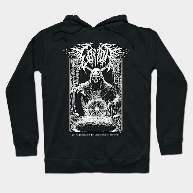 EBITDA death metal Hoodie by Brootal Branding